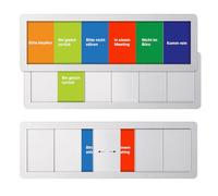 Pack of 2 Office Door Sign - 6 Options With Slider Please Knock, Am Right Back, Please Do Not Disturb, In A Meeting, Not In The Office, Come In For Company Employees, Home Office, Increase