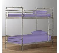 Pack of 2 Percale Bunk Bed Fitted Sheet 2ft 6" (76cmx190cm) Bunk Bed Size Super Soft Luxury Non Iron Easy Care Fitted Bedding Sheet 25CM Deep Pockets Bed Sheet (2, Lilac)