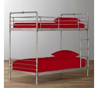 Pack of 2 Percale Bunk Bed Fitted Sheet 2ft 6" (76cmx190cm) Bunk Bed Size Super Soft Luxury Non Iron Easy Care Fitted Bedding Sheet 25CM Deep Pockets Bed Sheet (2, Red)