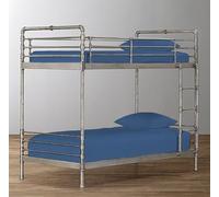 Pack of 2 Percale Bunk Bed Fitted Sheet 2ft 6" (76cmx190cm) Bunk Bed Size Super Soft Luxury Non Iron Easy Care Fitted Bedding Sheet 25CM Deep Pockets Bed Sheet (2, Mid Blue)