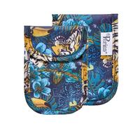 Pack of 2 Periea Car Key Security Pouch - Anti Theft RFID Signal Blocking Case - Faraday Pouches - Certified (Tiger Toucan)