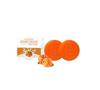 Pack of 2 Persimmon Soap, Natural Deodorising and Moisturising Solid Soap, Gentle Cleansing, Exfoliating and Deodorising