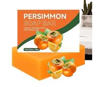 Pack of 2 Persimmon Soap, Natural Kaki Soap, Persimmon Soap Bar for Body Odour Control, Effective Against Body Odour, Moisturising for All Skin Types