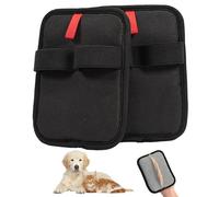 Pack of 2 Pet Hair Remover Glove, Fur Magnet Gloves, Double-Sided Grooming Glove for Pets, Reusable Static Pet Hair Removal Gloves, for Washing, Hair Removal, Grooming