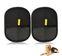 Pack of 2 Pet Hair Remover Gloves, Pet Cat Hair Remover Gloves, Antistatic Pet Dogs Cat Hair Magnetic Glove, Double-Sided Fingerless for Pets Fur Magnet Gloves for Grooming