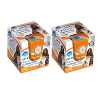(Pack of 2) Pet Odour Eliminating Candle Citrus Fruits Scented Neutralising Frangranced Pet Friendly 120g Candle in Jar - Upto 30 Hours Burn Time Pet Odour Eliminators