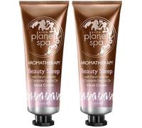 Pack of 2 Planet Spa Aromatherapy Beauty Sleep French Lavender & Chamomile Essential Oils Hand Cream 30ml