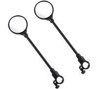 Pack of 2 Plastic Bicycle Handle Bar Rear View Mirror 360 Degree Rotatable Adjustable Motorcycle Rearview Accessories
