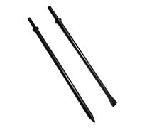 Pack of 2 Pneumatic Cold Chisels Steel Demolitions Chisels 14Inch Length Round Collar Design for Concrete Tile Removal Pneumatic Hammer