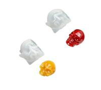 Pack of 2 Precisions Engineered Skull Silicone Molds for Artistic Resin Casting Decorations and Craftsmanship Training Craft Silicone Molds
