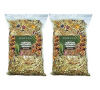 Pack of 2 Premium Tortoise Botanical Edible Bedding: 100% Natural Blend, Ideal for Tortoise House & Vivarium - 10L X 2 Bag with Fiber-Rich Flower Treats for Holistic Tortoise Enclosures 20L