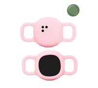 Pack of 2 Protective Case for Motorola Moto Tag Anti-Loss Tracker Silicone Case, Scratch-Resistant, Durable, Waterproof, Anti-fall, Dogs, Cats Locator Case, Pink
