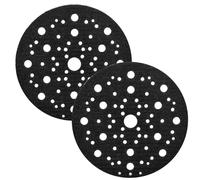 Pack of 2 Protective Pad Diameter 150 mm 70 Hole for Mirka 8295612111 Random Orbital Sander, Sanding Disc Protector with Velcro Fastening, Protective Pad for Protecting Sanding Discs with Velcro Pad