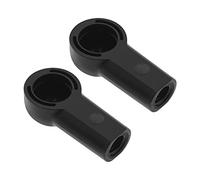 Pack of 2 Push Rod Joint End Cap Rod Head Ball Joint Replacement 98656127902 Compatible with Porsche Boxster 986 987 Top Support Bracket Push Rod Ball Joint Adapter Black