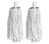 Pack of 2 PY.10 Pure Yarn Cotton Mop Head Replacement With Galvanised Socket - Heavy Duty for All-Around Floor Cleaning