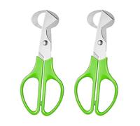 Pack of 2 Quail Egg Scissors, Quail Egg Scissors, Stainless Steel, Kitchen Tool Eggshell Opener, for Small Eggs, Home, Hotel, Bar (Green)