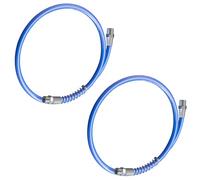Pack of 2 Reinforced Grease Hose 10000PSI Flexible Coupler Leak Proof Threads Compatibles with Air Powered Oil Resistant Hose for Lubrication