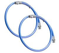 Pack of 2 Reinforced Grease Hose 10000PSI Flexible Coupler Leak Proof Threads Compatibles with Air Powered Oil Resistant Hose for Lubrication