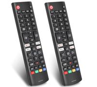 Pack of 2 Replacement Remote Control LG Smart TV, AKB76037601 Universal Remote Control Compatible with All LG LED, OLED, LCD, webOS, 4K, 8K UHD, HDTV, HDR Smart TVs