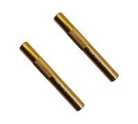 Pack of 2 Reusable Metal Drinking Shot Snorter Straw Fun Party Game Accessory Aluminium Portable - You Only Live Once - Logo Design in Gold Colour Giditrus