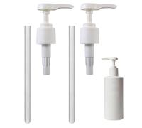 Pack of 2 Reusable Pump Attachments 1 Litre Shampoo Pump Dispenser Pump Head with Hoses Pump Attachment for Bottles for Shampoo Conditioner