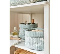 Pack of 2 Reversible Storage Baskets, In the Woods sage green