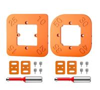 Pack of 2 Round Corner Radius Jigs Router Templates Tool for Efficient Woodworking with Precisions Rounded Angled Design Woodworking Tool