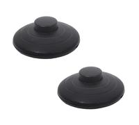 Pack of 2 Round Foot Switch 3A 125V Foot Switch with Screw Contacts Self-Locking for Children's Table Lamps Floor Lamps Kitchen Cabinet Lamps (Black)