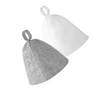 Pack Of 2 Sauna Hat Set Felted Wool Comfortable Wear Hats Unisex Sauna Accessories Suitable For Men And Women Present