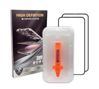 Pack of 2 Screen Protectors for iPhone 15 Pro 6.1" - Tempered Glass with Auto Dust-Elimination Tool, 9H Hardness, HD Clarity, Bubble-Free, Scratch Resistant, Easy to Install, Case-Friendly