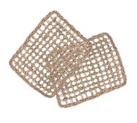 Pack of 2 Seagrass Mats for Parrots - Large Natural Chewable Toy Base for Cage Enrichment & DIY Parrot Toys - 100% Natural Bird Toy Material