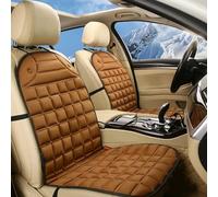 Pack of 2 Seat Cushions for the Car, Winter Car Seats, Seat Cushion, Driver's Seat, Comfortable Seat Cover, Car for Most Cars, Two-Seater (Brown)