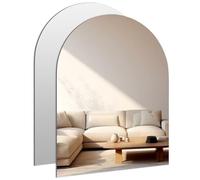 Pack of 2 Self-Adhesive Arched Mirrors for Bathroom, 40 x 30 cm, Frameless