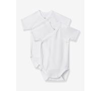 Petit Bateau Unisex Babies’Short Sleeve Newborn Body (Pack of 2) , Variant 1, 0-3 months