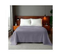 (Pack of 2-Single, Grey) 100% Egyptian Cotton Flat Sheet - Soft Hotel Quality Cotton Sheet UK