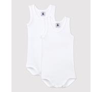 Petit Bateau Baby Boys’Sleeveless Bodysuits (Pack of 2) , Variant 1, 6 months