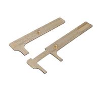 Pack of 2 Small Brass Calipers Easy Carry Measuring Tool Hand Brass Vernier Calipers with Clear Scale for Rings & Jewelry High Precisions Calliper