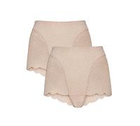 Pack of 2 Soft Lace Shorties Powder