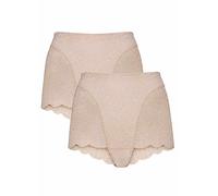 Pack of 2 Soft Lace Shorties Powder