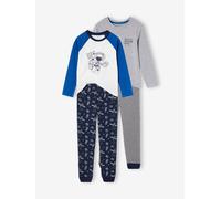 Pack of 2 "Space Explorer" Pyjamas for Boys electric blue