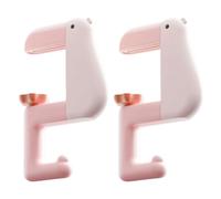 Pack of 2 Space Saving Desk Hook for Backpacks Umbrellas Thinking Duck Shaped Schoolbag Hanger Under Table Hanging Hooks Space Saving Bag Hook for Office
