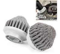Pack of 2 Spin Power Scrubber Replacement Brushes for Synoshi Cleaning Device Accessories, Electric Joint Cleaner, Cleaning Device Accessories (2, Conical Brush Head)