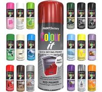 Pack of 2 Spray Paint Red Primer Aerosol 400ml Cans - Quick Dry, All Purpose Spray Paint for Interior and Exterior Ideal for Wood, Metal, Plastic, Indoor & Outdoor Use