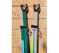 Pack of 2 Square Addiz Prop Metal Galvanised Garden Washing Line Outdoor Extendable Pole Cloths prop Laundry Support Extending Airer