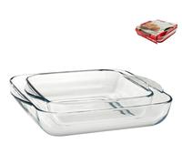 Pack of 2 Square Pans Brand Pasabahce Line Borcam 22/28 cm