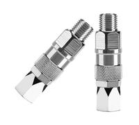 Pack of 2 Stainless Steel 360Degree Rotating Swivels Joints for Airless Paint Sprayers 1 / 4Inch Sprayings Hose Connectors Steel Sprayings Hose Connectors