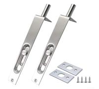 Pack of 2 Stainless Steel 4 Inch Door Flush Bolts Concealed Security Lock