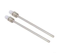 Pack of 2 Stainless Steel Thermowells with G 1/2 Thread for Immersion Sleeve Pocket, Screw in Thread for Temperature Sensor, Pressure up to 40 Bar (8x200mm)