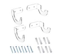 Pack of 2 Stand 8 x 6 x 5 cm Acrylic Holder Display Rack Stand Wall Mount Holder for All