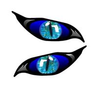 Pack of 2 Stickers Eye Couple, Eyes Stickers, Fun Items, Evil Eyes with Iris Vinyl Drone Motorcycle Helmet Car Sticker Sticker, Reflective Sticker with Scary Eyes